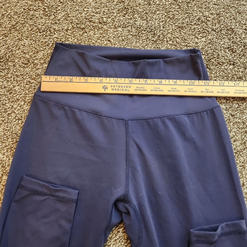 BuffBunny Rosa High Rise Leggings In Navy Blue Size Small - Picture 5 of 9